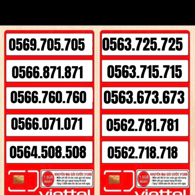 SIM VIETTEL DẠNG TAXI